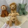 Plush Set: Whimsical Fox, Emerald Dragon, Lion & Monkey Stuffed Animals | Premium Soft Toys For Nursery Decor & Gift-Giving
