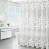 Translucent Partition Curtain for Bathroom Grid Shower Curtain PEVA Anti Mold and Waterproof Multi Color Design