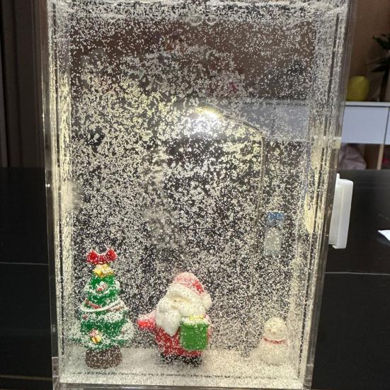 DIY Snow Scene Light Уличный фонарь Снежинка Лампа Комплект Настольный Самостоятельная Сборка Снежный Пейзаж Ночной Светильник Подарок для Друзья