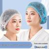 Одноразовая нетканая пылезащитная шапочка-сетка для волос для кухонь и мастерских