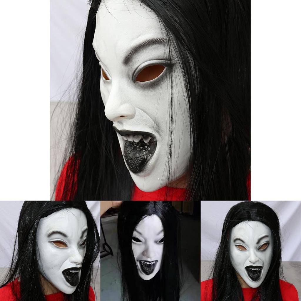 Ghost Face Mask Latex Adult Size For Escape Room And Halloween Games