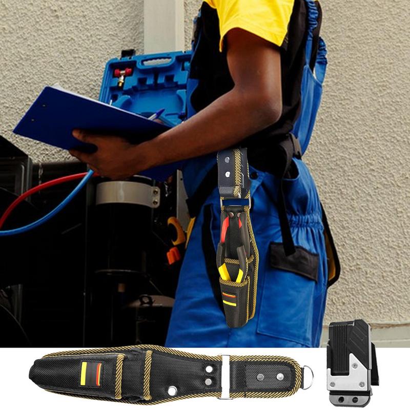Поясная сумка для инструментов Маленькая сумка для инструментов с клипсой для ремня Многофункциональный держатель для утилит Органайзер для работы для строителей
