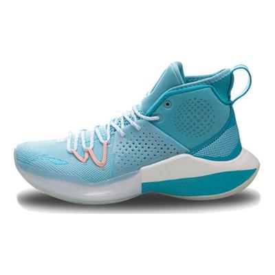 Баскетбольные кроссовки Li Ning Sonic 8 с амортизацией, противоскользящие, прочные, высокие, мужские, кроссовки Pure-Blue ABAQ025-3