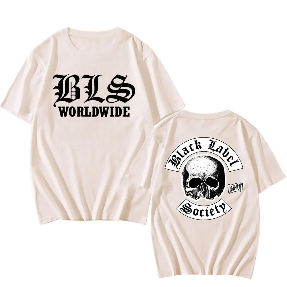 Black Label Society BLS Футболка по всему миру Закк Уайлд Хэви-метал Уличный Хип-хоп Унисекс Удобные Женские и Унисекс Футболки