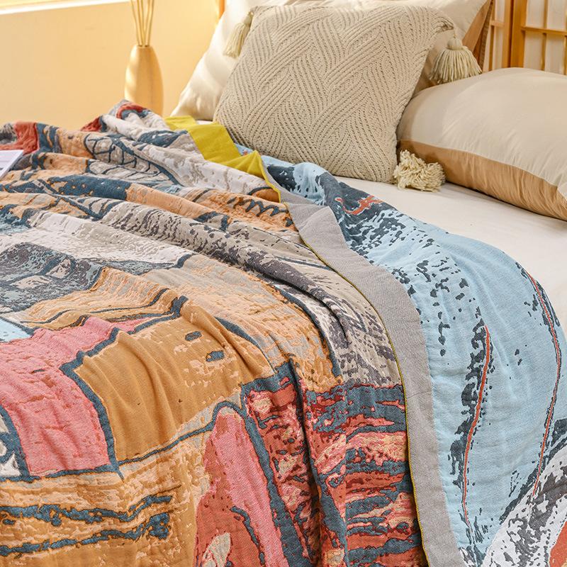 Хлопковое одеяло, Город впечатлений, Четырехслойная марлевая простыня, Двусторонняя простыня