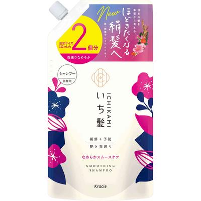 Сменный блок шампуня Ichihair Smooth Smooth Care, большой размер 660 мл, шампунь/кондиционер Ichikami (уход за волосами) Для использования намочите волосы, помассируйте волосы.
