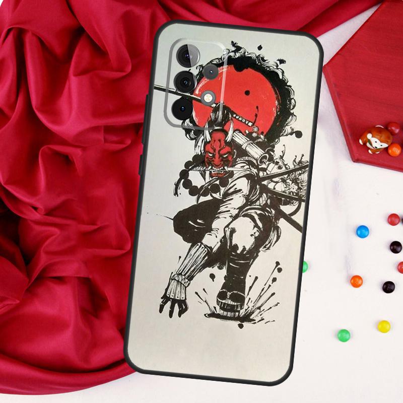 Чехол Oni Hannya Mask для Samsung Galaxy A52 A32 A22 A54 A14 A16 A26 A36 A56 A55 A35 A05 A06 A15 A53 A33 A13