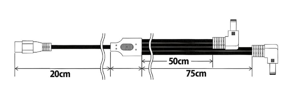 Pro Cable 4-ветвевой эффектный L-образный кабель LAC-CT