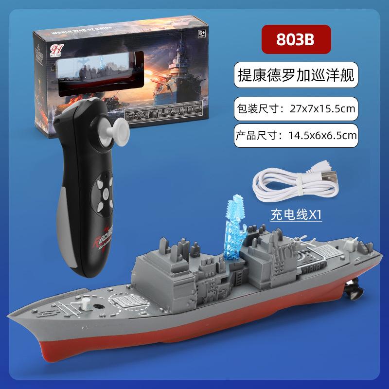 Мини-лодка с дистанционным управлением 2.4G, электрический военный корабль, скоростной катер, двухмоторный, с двумя винтами, с дистанционным управлением, водная игрушка