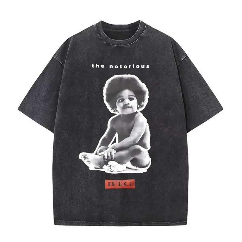 The Notorious Big Is Was All A Dream Графическая Винтажная Стиранная Футболка Хип-Хоп Рэпер Бигги Смоллс Футболки Унисекс Оверсайз Футболка