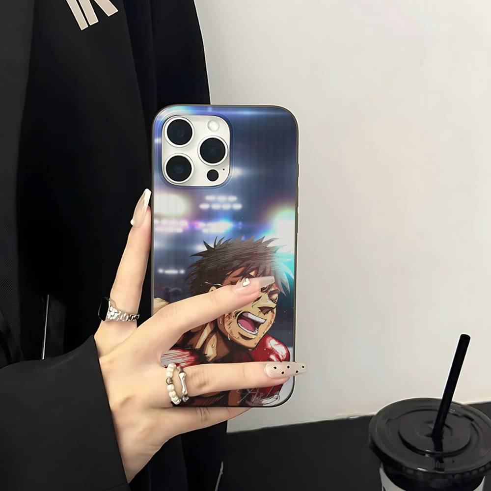 Hajime No Ippo Anime For IPhone 16 15 14 13 12 11 17 Pro Max Plus Wave Corrugated Phone Case Anti Drop Cover