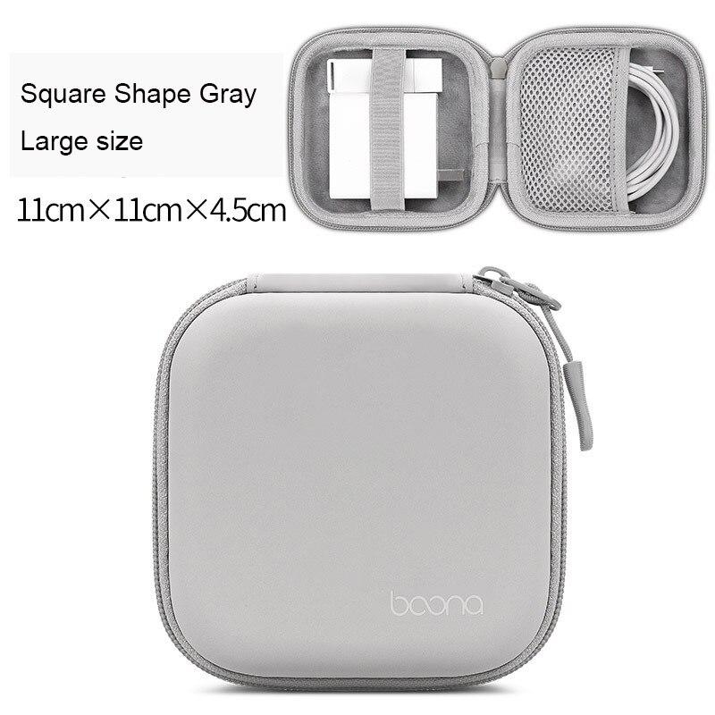 Boona Bluetooth Oortelefoon Case Headset Tas Pu Leer Eva Hard Shell Voor Ipod Shuffle Opladen Kabel Oortelefoon Geheugenkaarten