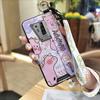 Kickstand Anti-dust Phone Case For Blackview BV6900 Wrist Strap Ring Cartoon Anti-knock Waterproof Cute Dirt-resistant