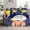 3D Cartoon Bubu and Dudu Blanket Plush Throw Blanket Bedspread Sofa Bear Blanket Suitable for Bedroom Livingroom Warm Blanket