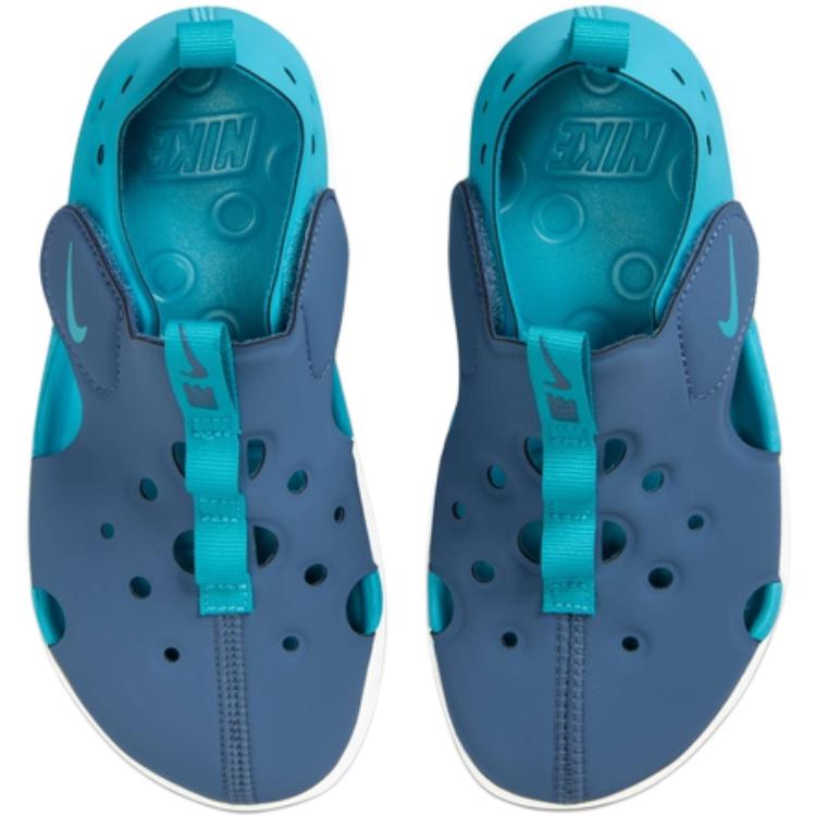 Nike Sunray Protect 4 Lightweight Soft Comfortable Waterproof Low Top Sandals Kids Sandals Blue Green HF6277-401