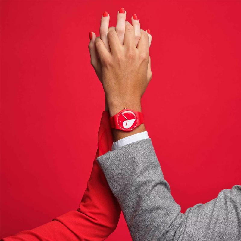 Swatch Унисекс 41 мм Красные Часы SO29Z112 SO29Z112