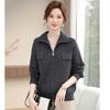 Lapel Knitted Sweater Cardigan Women's New Mother Spring and Autumn Clothing Fashion Foreign Jacket