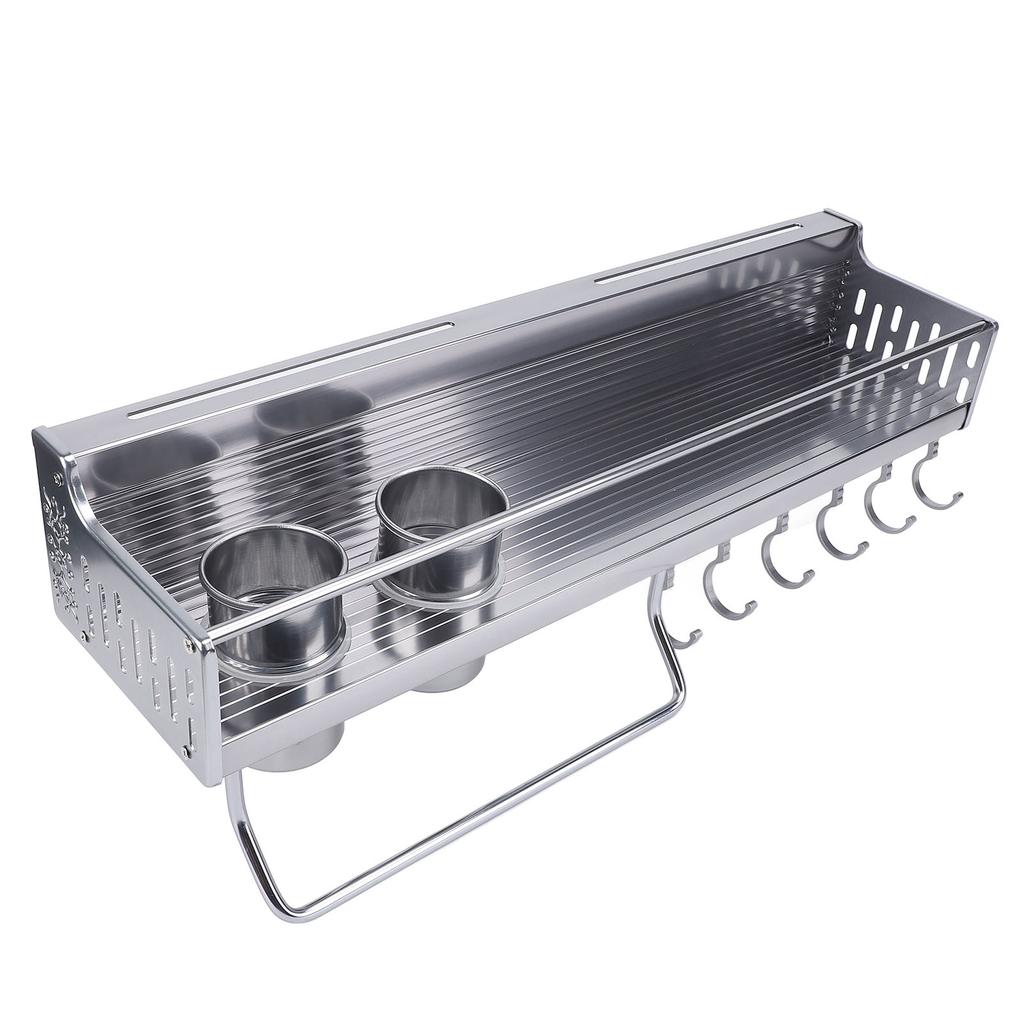 Настенная стойка для кухонных принадлежностей с держателем для палочек для еды, вешалка для тряпок из нержавеющей стали, экономящая место на стене