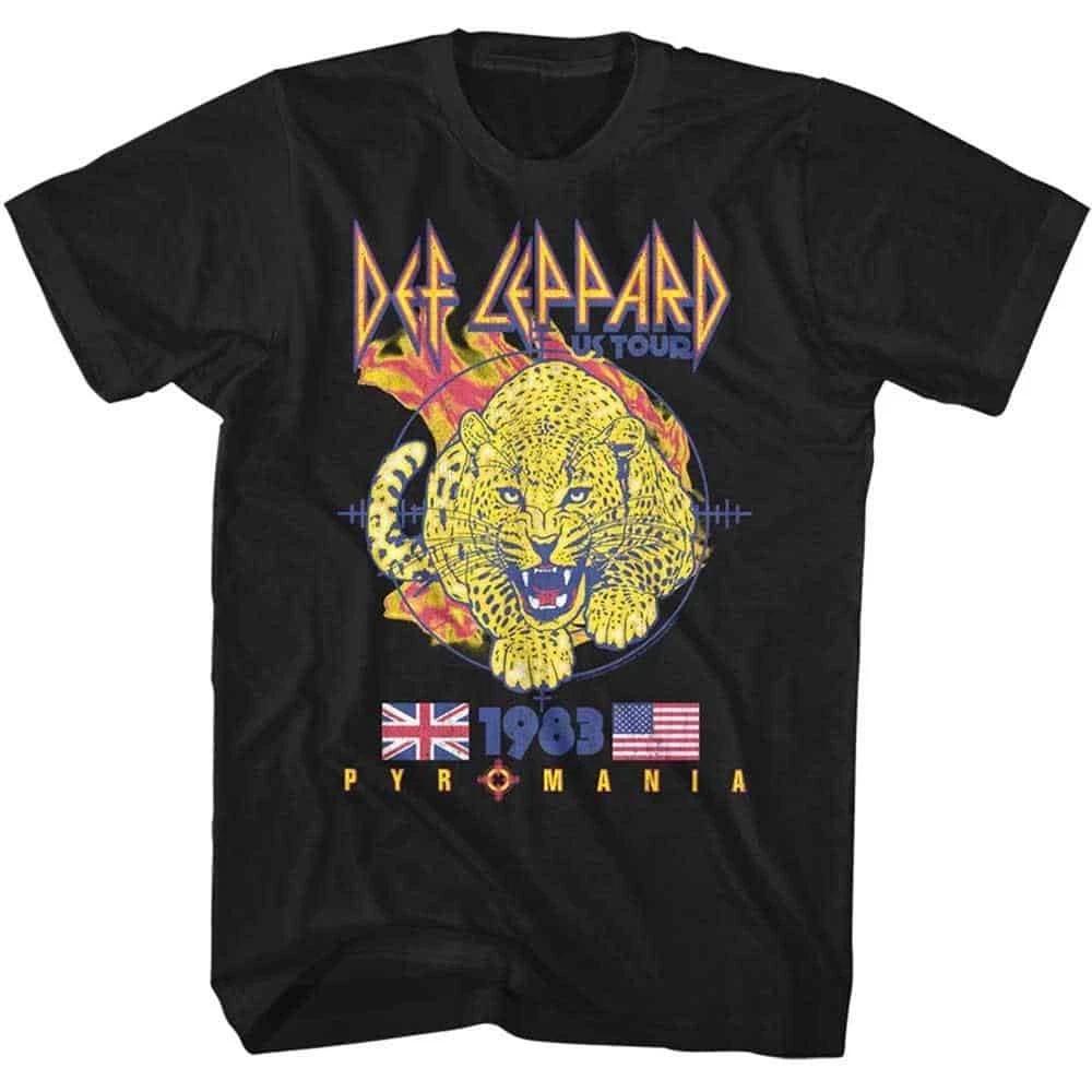 Def Leppard Pyromania US Tour 1983 Men's T Shirt