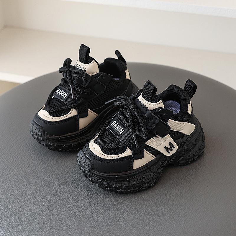 Children's Mesh Breathable Sports Shoes, New Spring Model, Fashionable Dad Shoes for Boys and Girls, Casual Lightweight Running Shoes