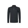 Golf Series Solid Color Stand Collar Golf Elite Long Sleeve T-Shirt Men Tops Deep-Black A11M415216F-BK