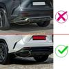 For -2025 Lexus NX 350h 450h+ Chrome Car Rear Bumper Fog Light Cover Trims