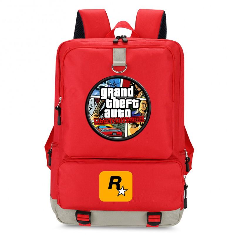 Stylish Printed Backpack Teens 14-inch Laptop Compartment Oxford Fabric Breathable Padded Straps School Daily Use