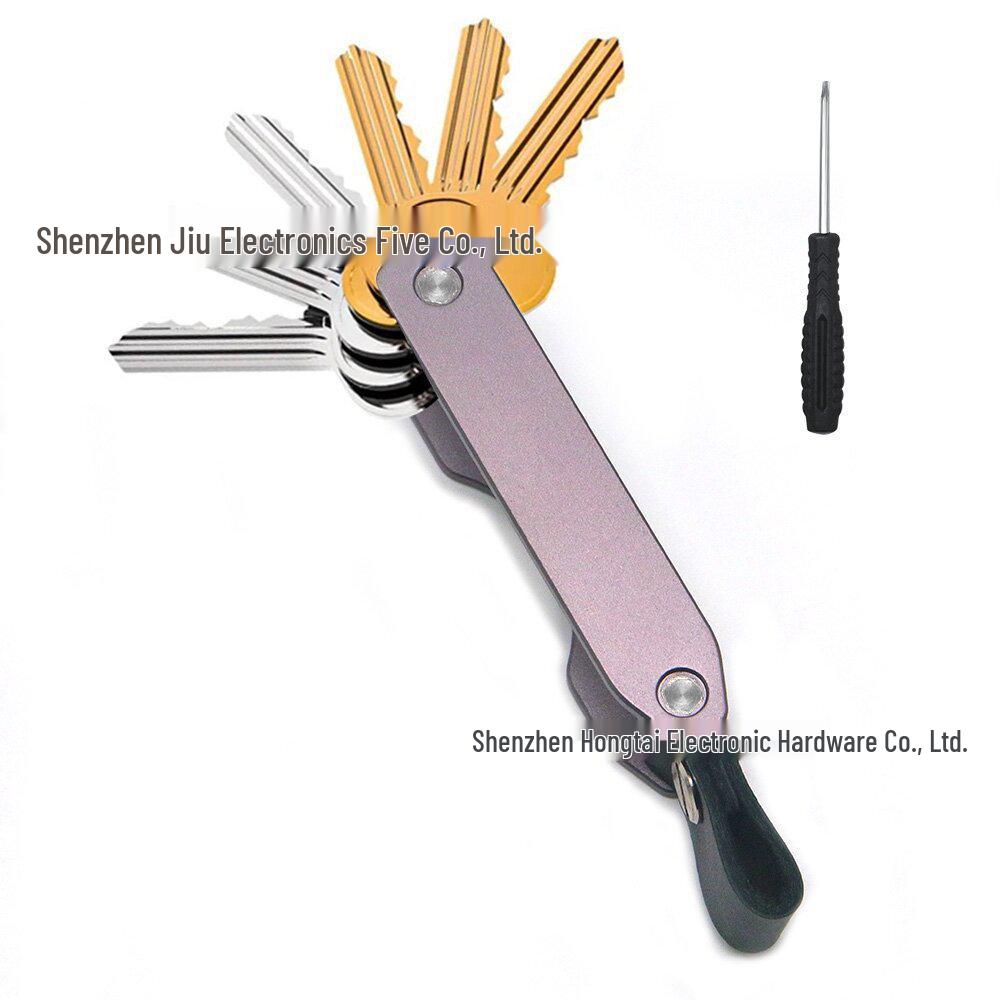 Алюминиевый органайзер для ключей с трекером Airtag и пряжкой для хранения на открытом воздухе