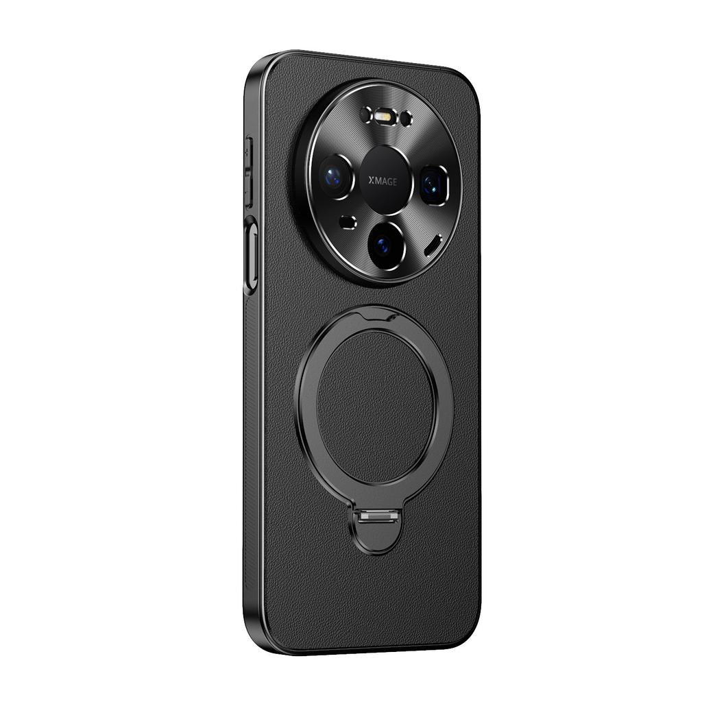 Применимо к Huawei Mate80Promax магнитный чехол для мобильного телефона Pura80/70Pro простой кожаный защитный чехол с вращающейся подставкой