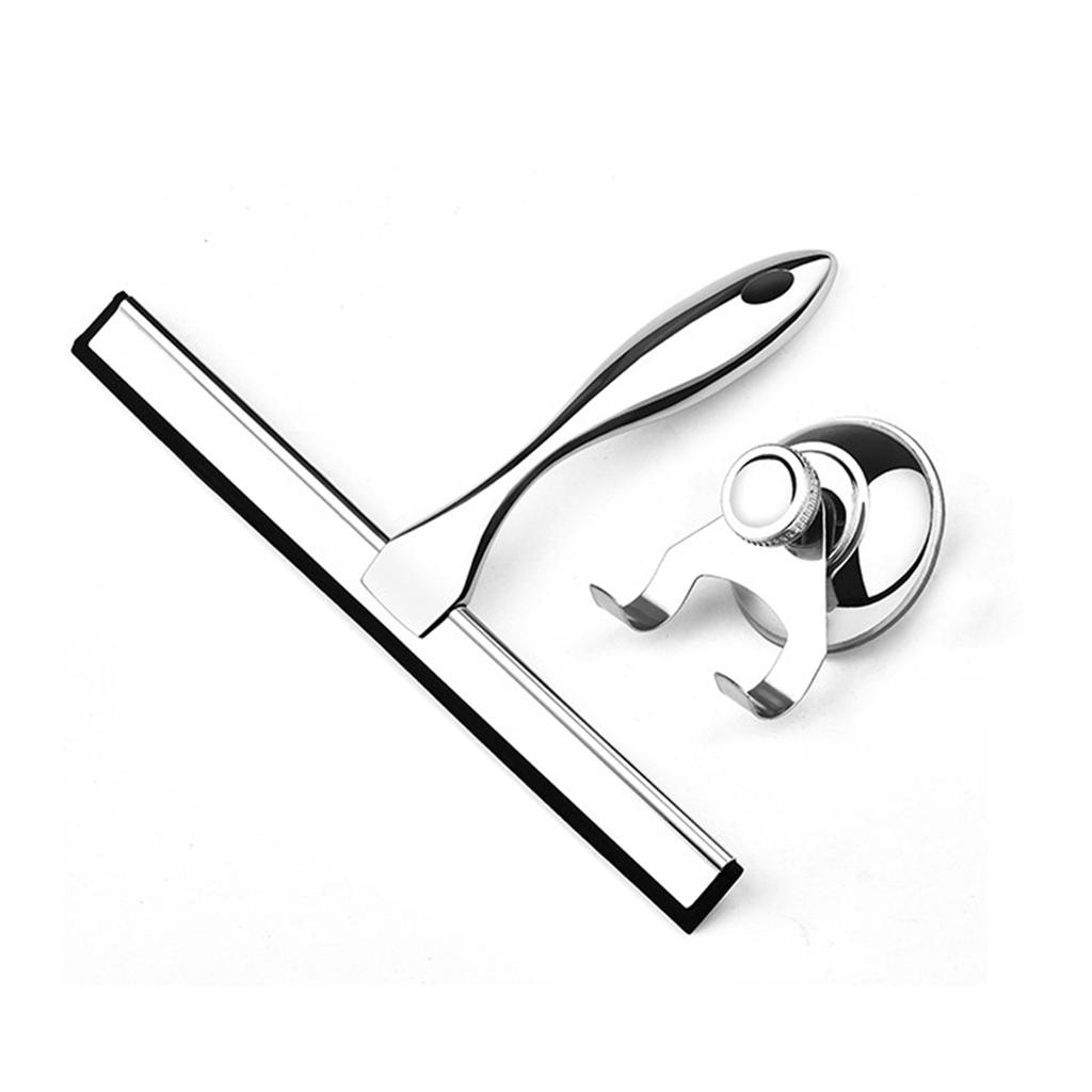 Нержавеющая сталь скребок для душа с крючками для дверей душевой кабины стеклоочиститель для окон и зеркал в ванной комнате бытовой инструмент для уборки