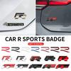 3D Metal R logo Sticker Car Rear Trunk Body Emblem Sticker For VW Golf 5 6 7 MK7 MK6 Polo Jetta Scirocco Beetle Passat Tiguan
