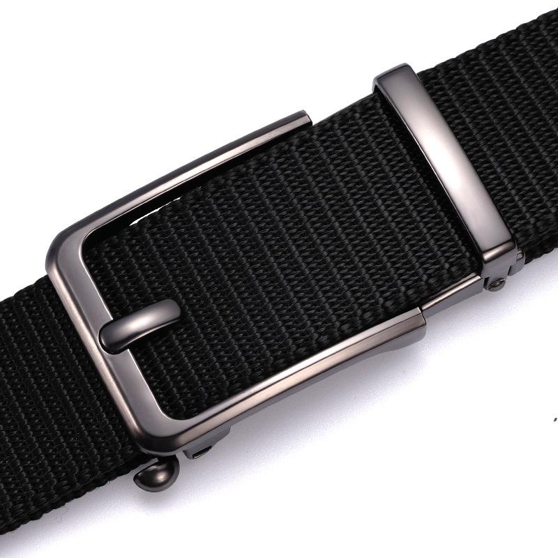 New Men's Belt Tactical Automatic Alloy Buckle Nylon Belt Braided Belt Workwear Outdoor Training Belt Men