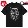 Owl With Glasses Shirt Funny Nature Animal Graphic Tee