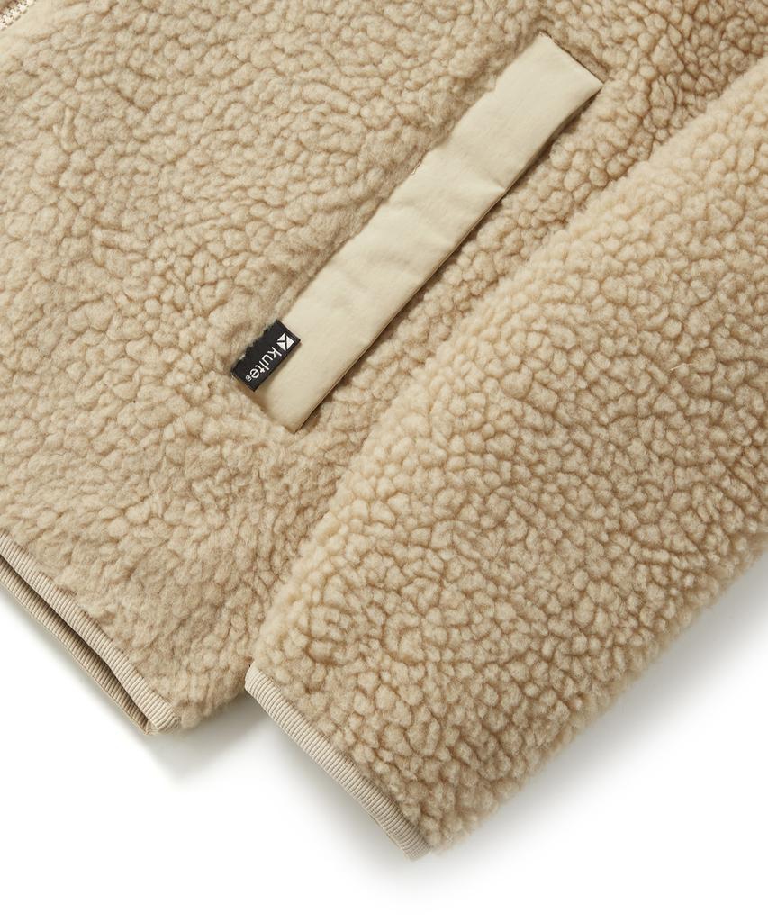 Kulte 212 Boa с капюшоном, флис, бежевый