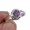 Натуральный розовый аметист, ручная работа, кольцо из стерлингового серебра 925 пробы, размер 7.5 U5l32