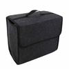 Dark Grey Trunk Storage Organizer Foldable Cargo Storage Container Antislip Bottom Design for Car