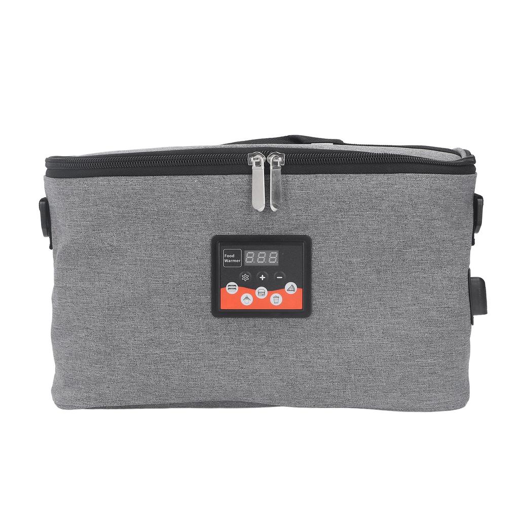 Car Warmer Bag 30W Heating Bag 8L Adjustable Temperature Display with Handle Portable Food Warmer