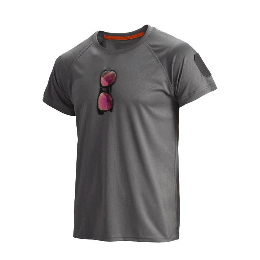 Мужская тактическая камуфляжная футболка с короткими рукавами Camisa Masculina быстросохнущая военная армейская рубашка на липучке на плечах