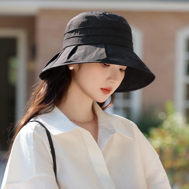 Летняя новая шляпа женская солнцезащитная шляпа Premium Sense Bucket Hat летняя уличная шляпа от солнца