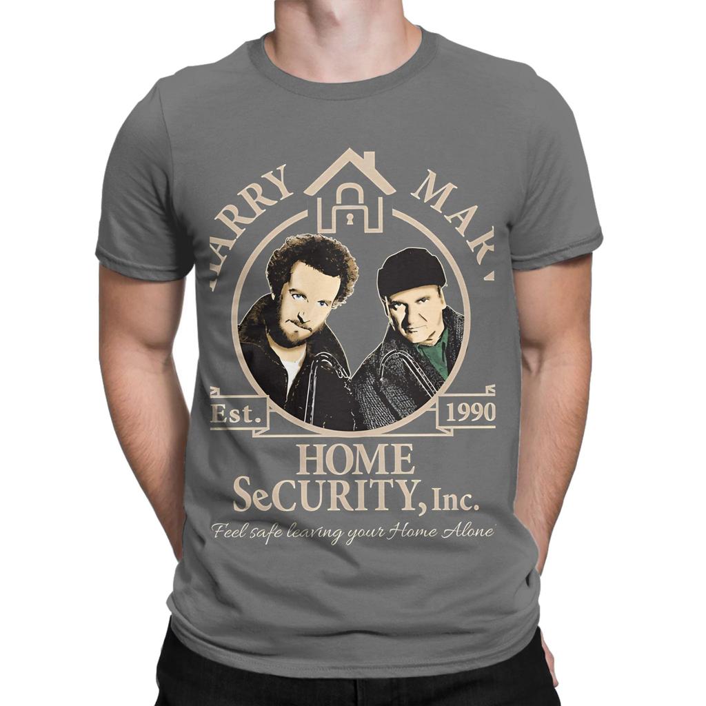 Harry And Marv Home Security Funny 100 Cotton Tshirt Home Alone Tops Tees For Unisex