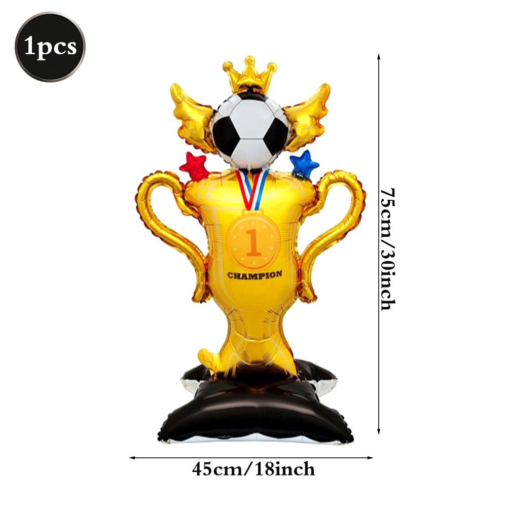 Гигантские Футбольные Трофеи Фольгированные Шары Чемпион Футбол Гелий Глобо Декорации для Дня Рождения Мальчика Спортивная Тема Товары для Мероприятий Дети
