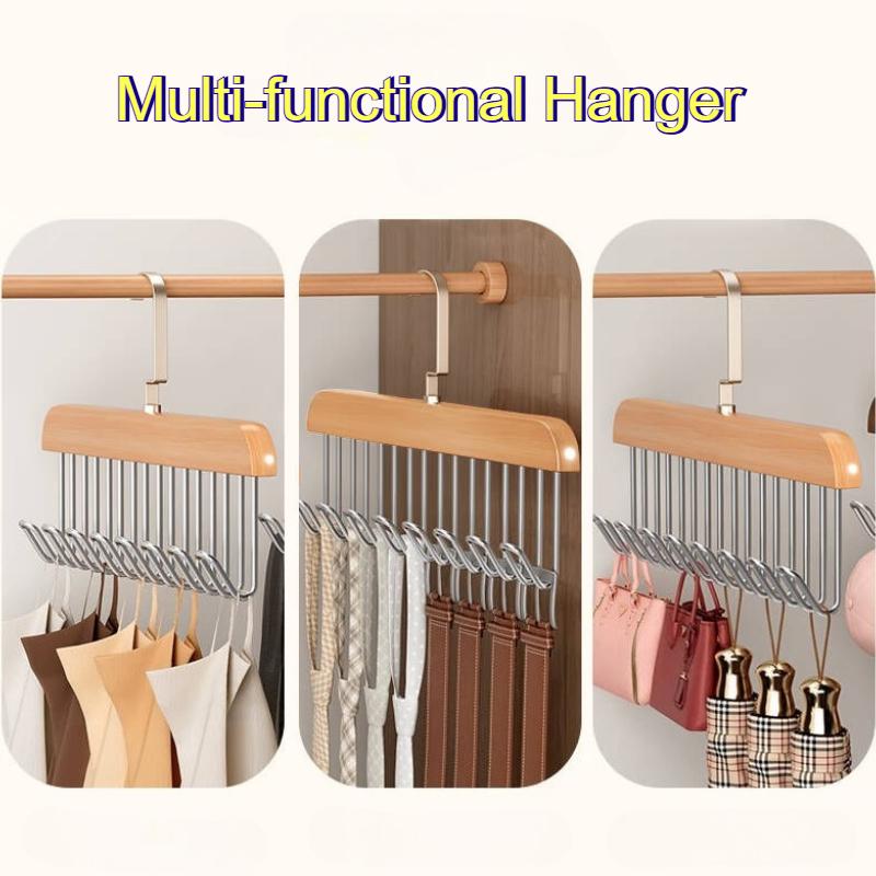 Деревянная вешалка для ремней Женская вешалка для хранения бюстгальтеров Прочная Долговечная Домашний органайзер для гардероба для мужчин Галстук Ремень Женский бюстгальтер Слинг Вешалка для шарфов