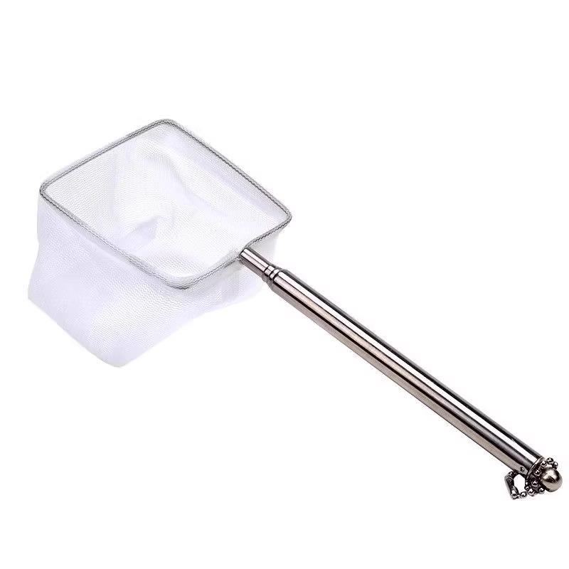 Stainless Steel Retractable Tropical Fish Net with 3D Dense Mesh for Aquarium Fishing