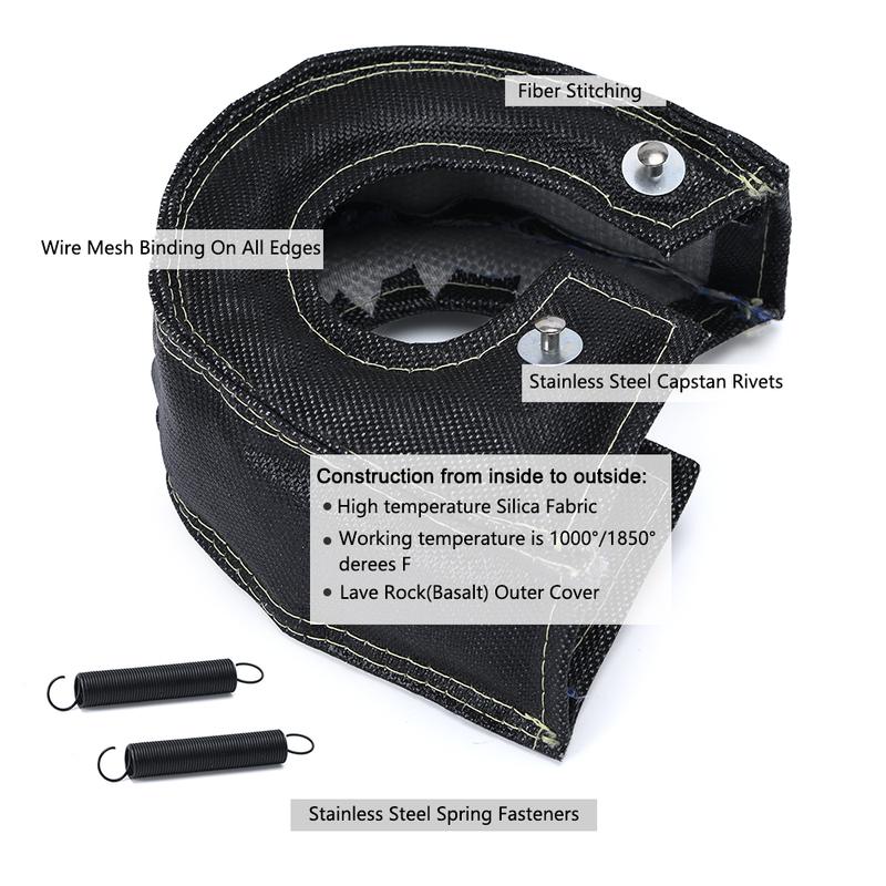 T3 Turbo Heat Shield Turbocharger Blanket Cover For T2 T25 T28 GT28 GT30 GT35 Turbine Housing Car engine Protection Wrap