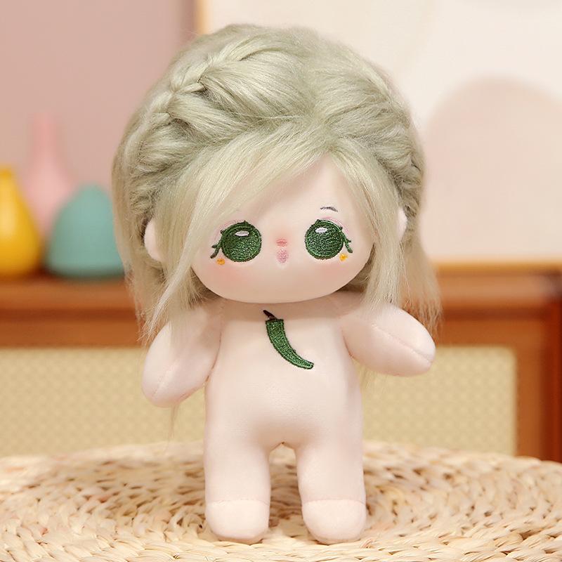 20 см хлопковая плюшевая кукла-девочка может менять одежду, юбки и куклы, чтобы дарить подарки девушкам и парам