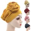 Women's Muslim Hot Rhinestone Pan Flower Hat Side Pan Flower Head Hat