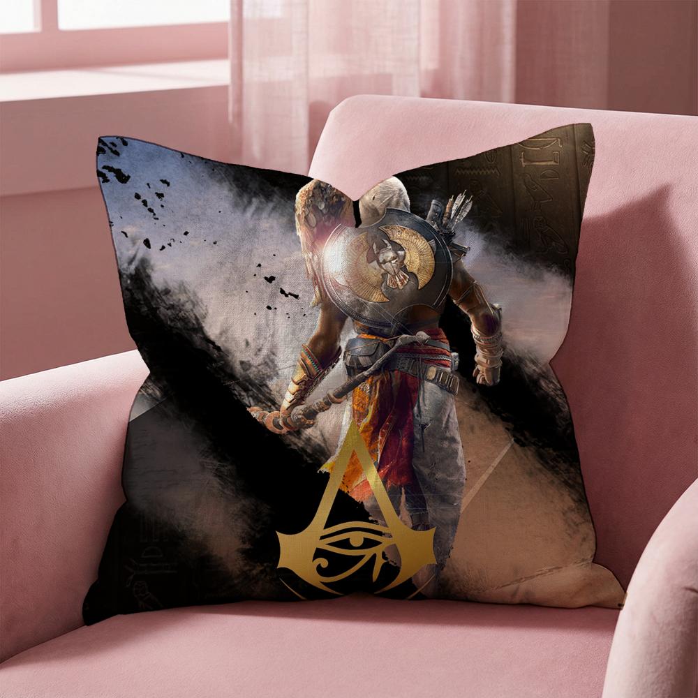 AAssassinS CCreed Game Cushion Cover MultiScene Pillow Cover for Home Car Reversible Soft Durable for Daily Use
