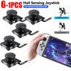 1-6P Холл Электромагнитный Сенсорный Джойстик для Замены JoyCon Без Дрифта Стиков Накладка на Большой Палец Для Аксессуаров Switch OLED/Lite