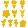 20Pcs Sticky Insect Board Geometric Long Lasting Paper Insect Flies Repellent Trap for Indoor Plants
