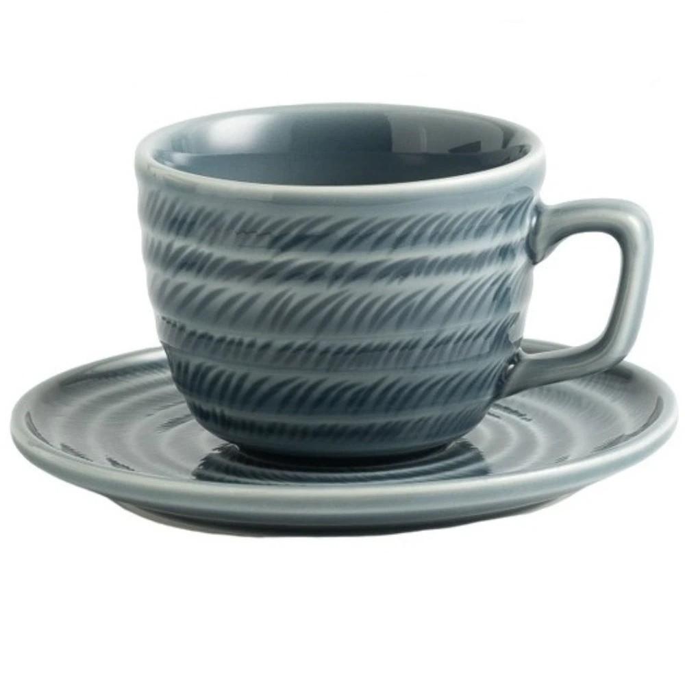 Elegant Cappuccino Cups Embossed Floral Latte Cup Creative Coffee Mugs Cafe